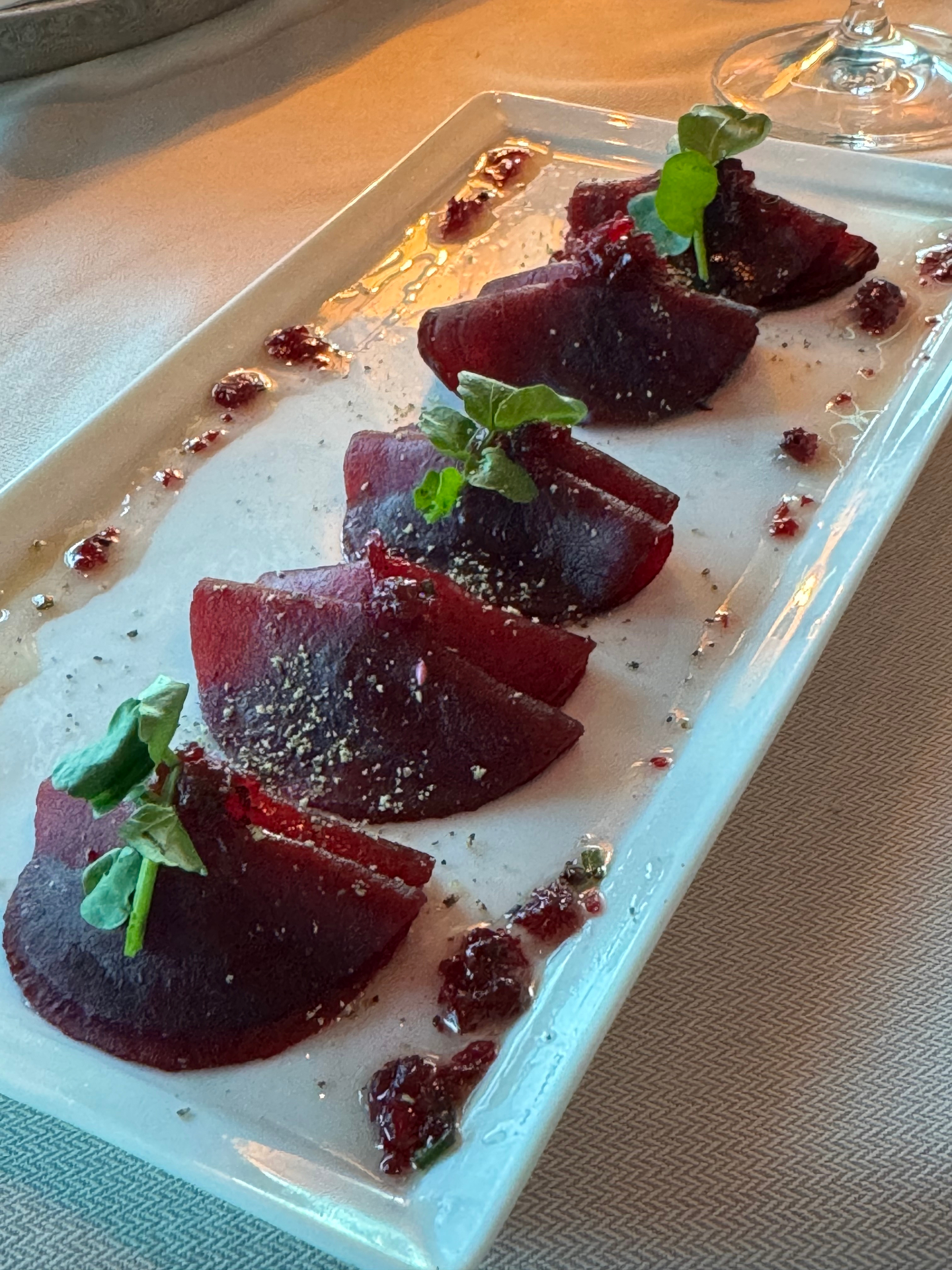 Roasted beet starter