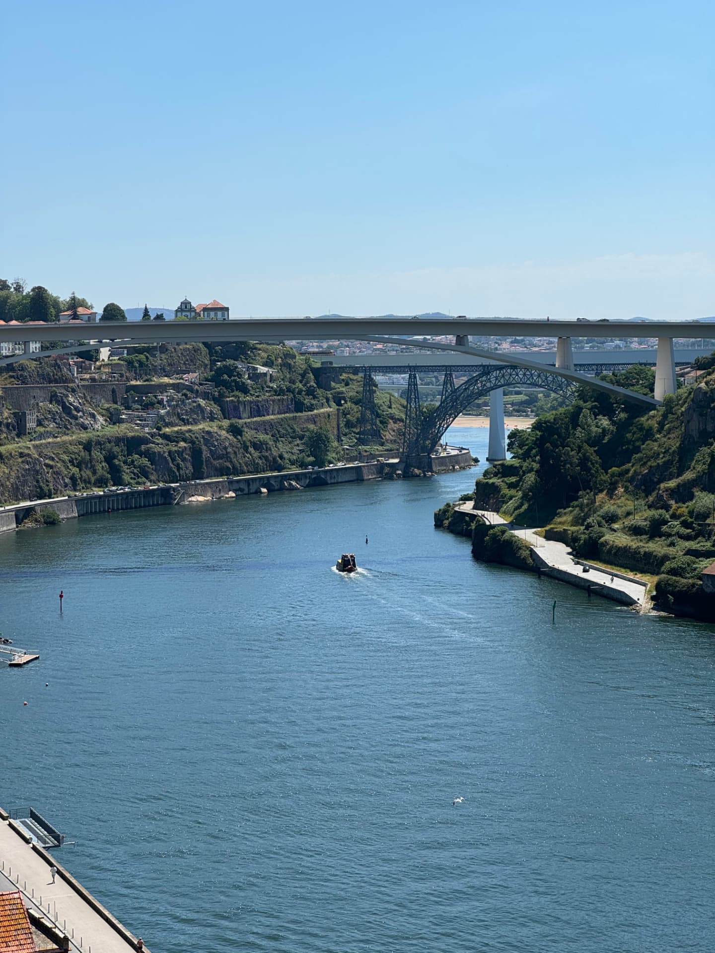 Bridges spanning the Douro River at Porto