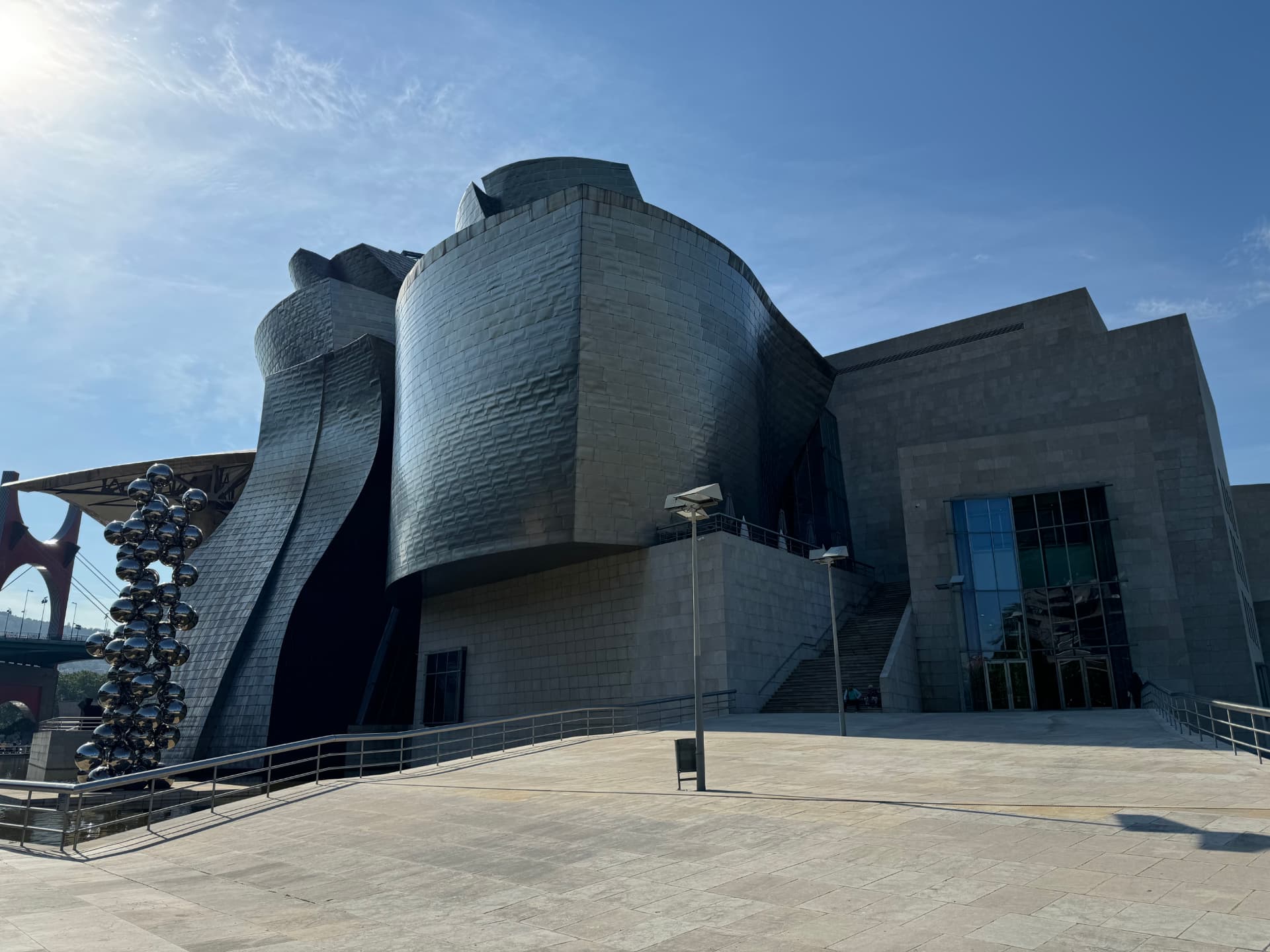 The titanium curves of the Guggenheim Museum Bilbao