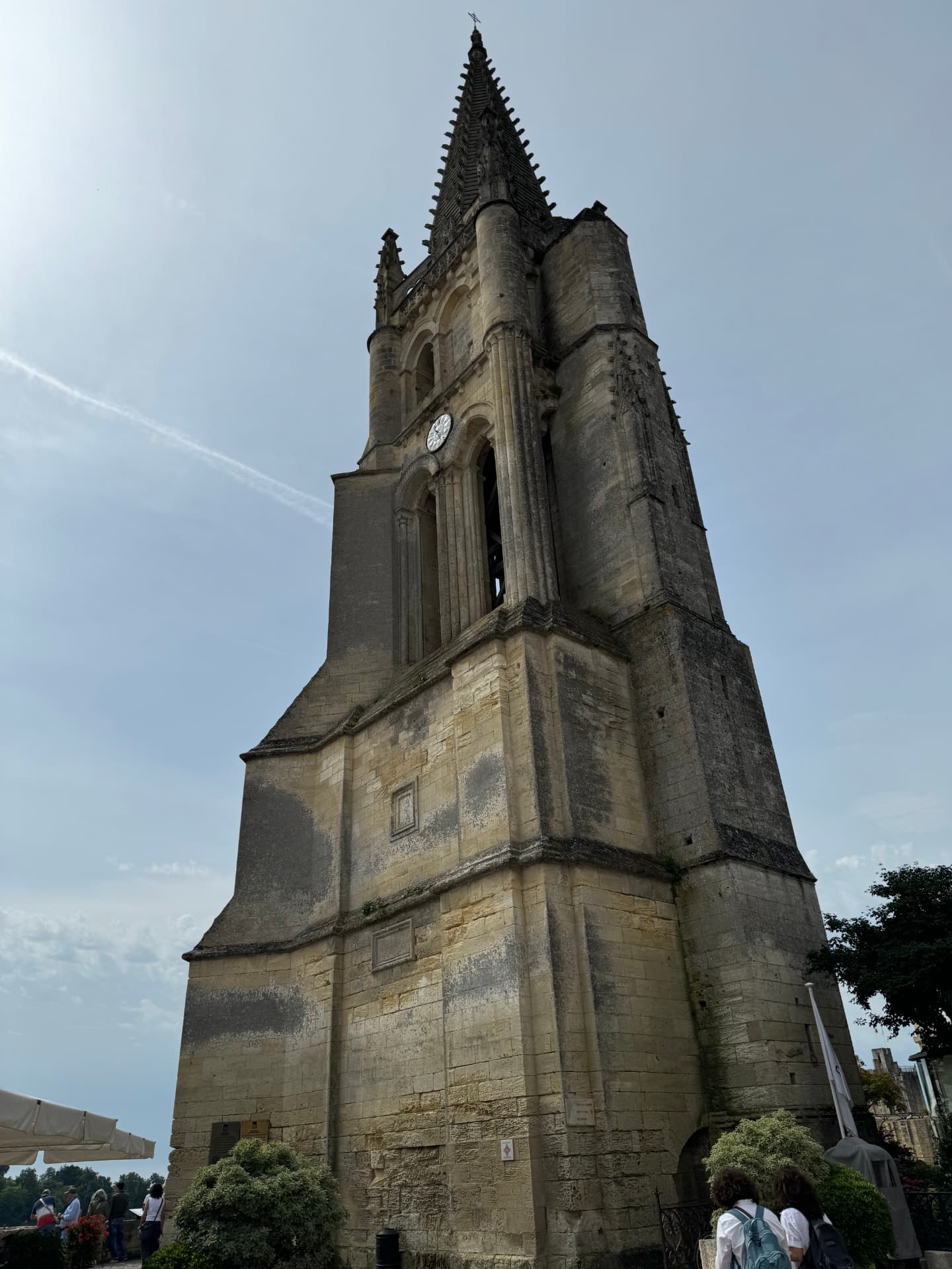 The bell tower of the monolithic church in Saint-Émilion