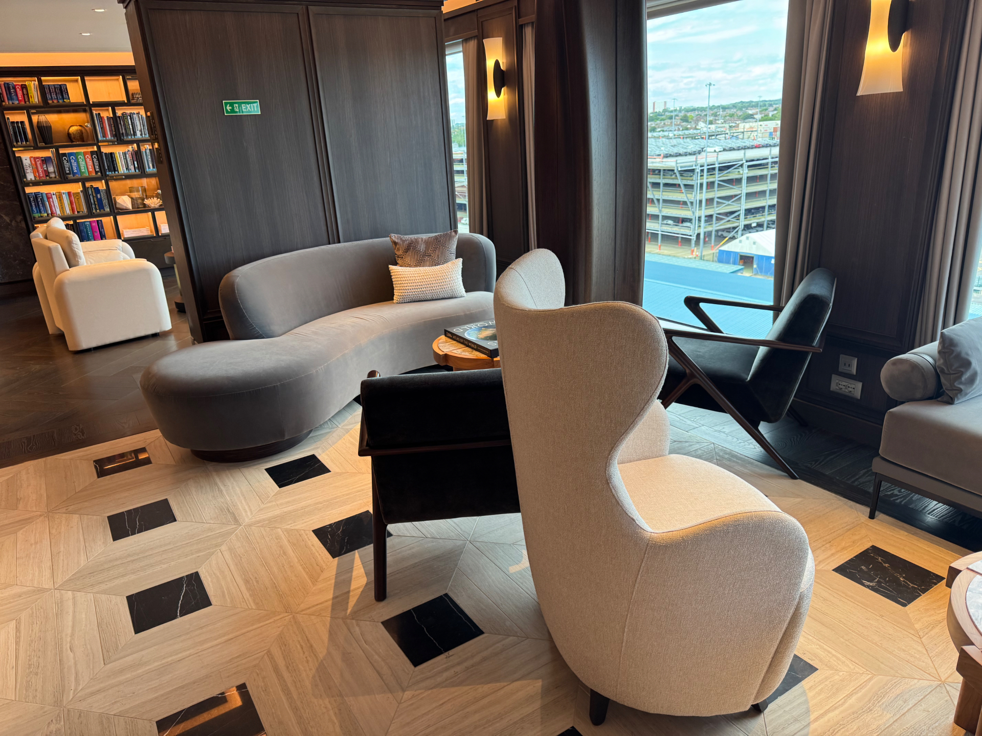 Lounge aboard a Regent Seven Seas ship