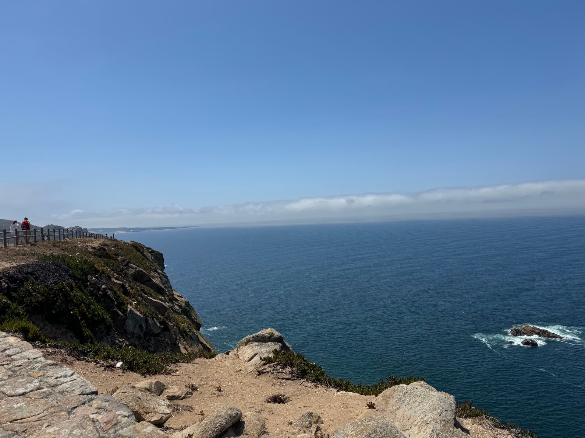 Cliffs above the Atlantic at Cabo da Roca, Portugal