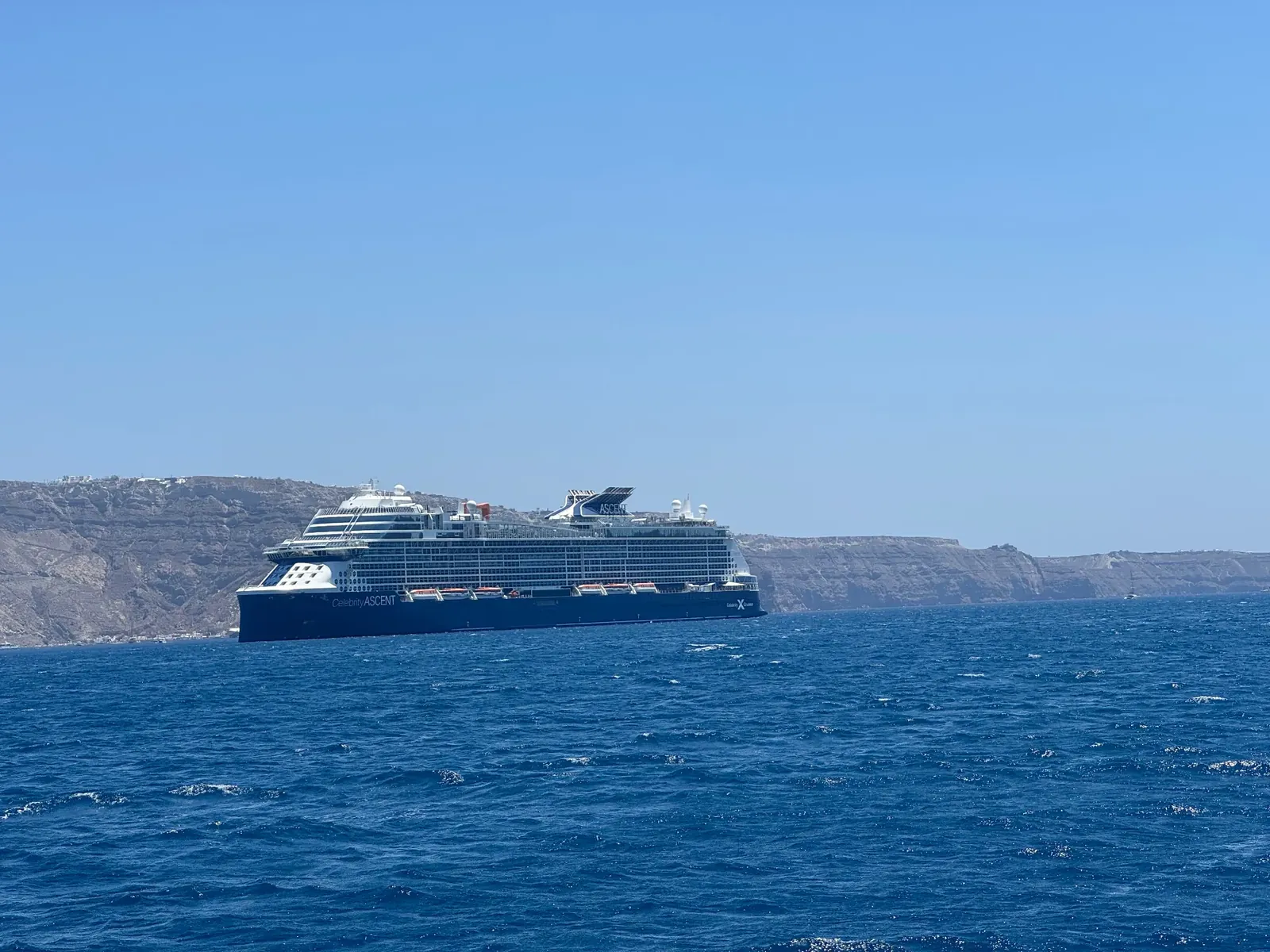 Celebrity Cruises ship at sea