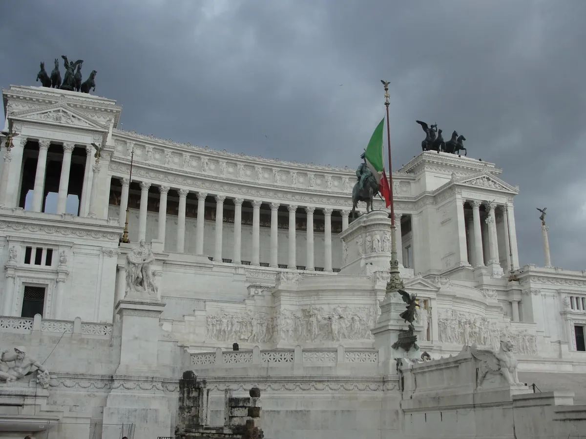 The Altare della Patria monument in Rome