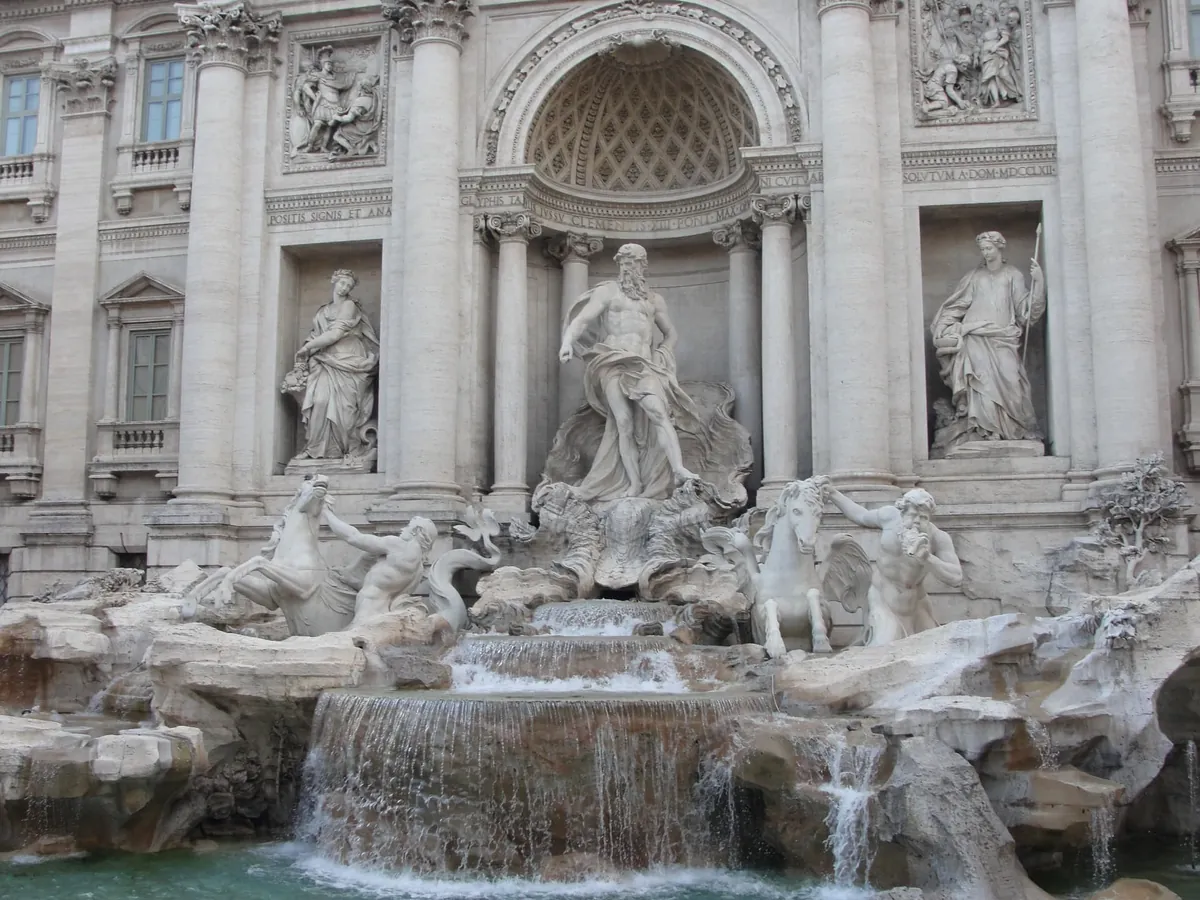 The Trevi Fountain in Rome