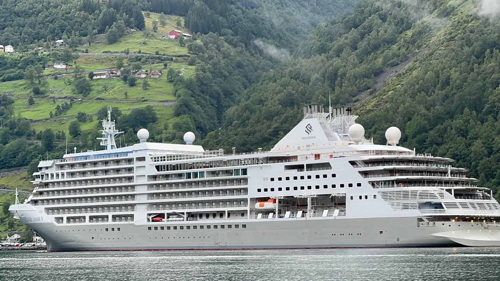 Silversea Silver Dawn in a fjord